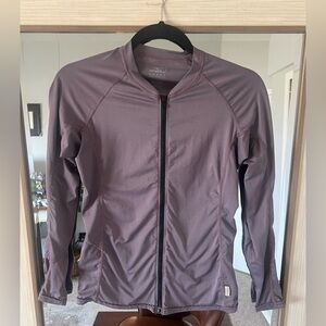 O'Neill zip-up long-sleeve rash guard or sun protection top in Grey size Large